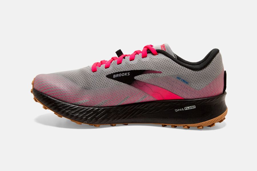 Brooks Israel Catamount Trail Running Shoes Womens - Navy/Pink - FCA-679538